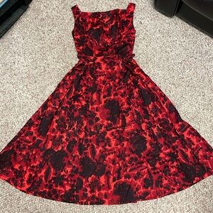 Vintage 50s full skirt dress